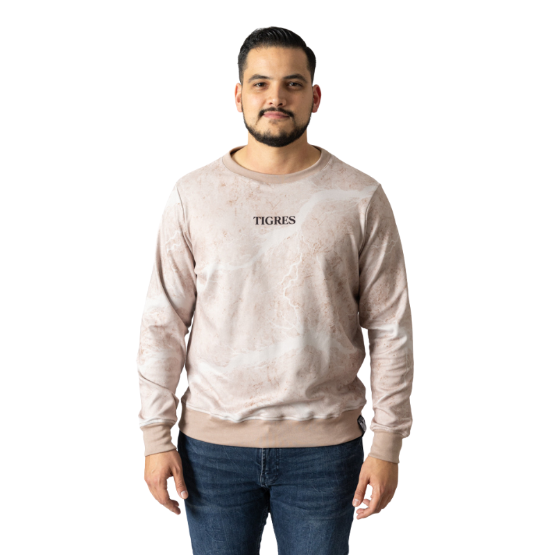 CREWNECK TIGRES FUERZA BEIGE