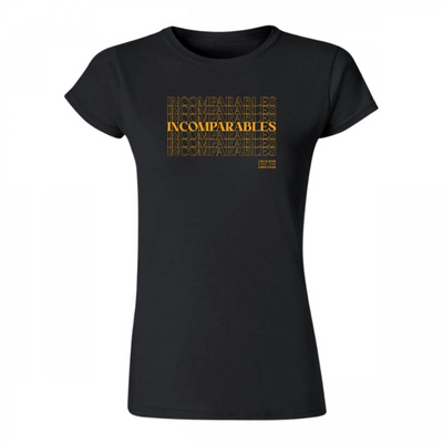 TSHIRT INCOMPARABLES DAMA NEGRA