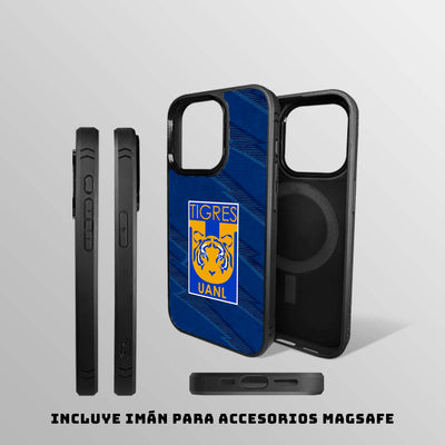 CASE BLACK TIGRES ESCUDO AZUL