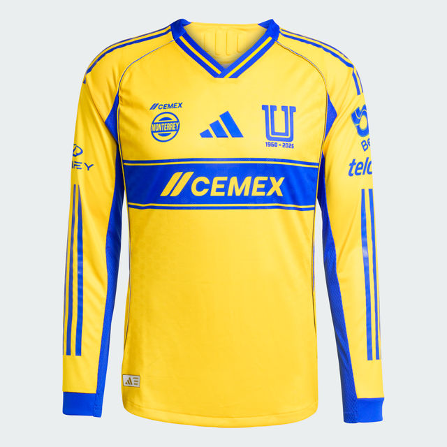 JN5814 JERSEY TIGRES LOCAL MANGA LARGA VERSION JUGADOR 2025/2026