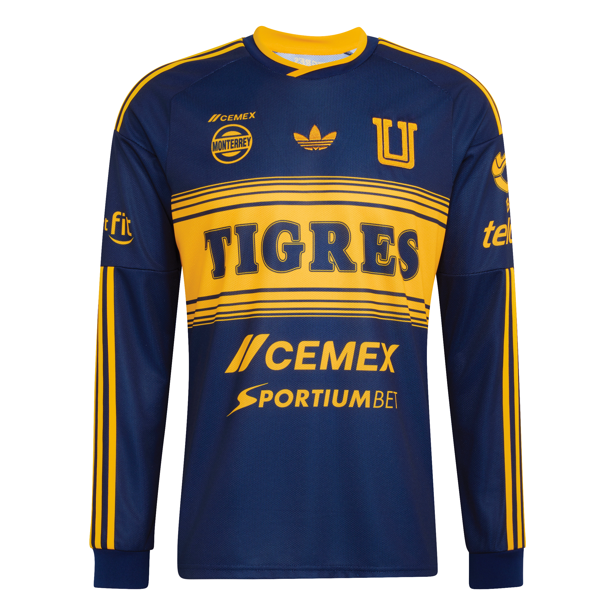 KV6489 JERSEY TIGRES AWAY MANGA LARGA 2027