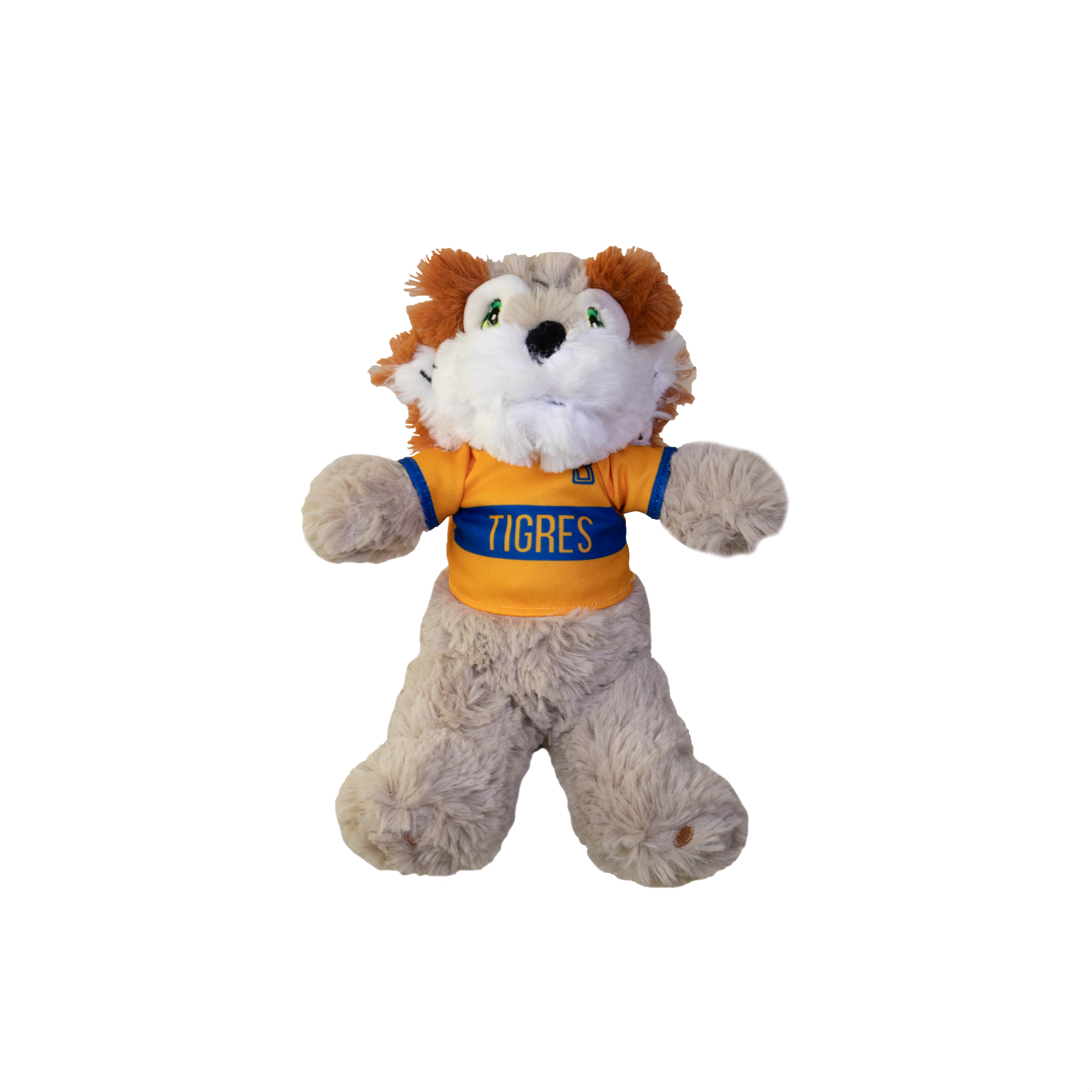 TIT8386 TIGRE PELUCHE MEDIANO 38CM GRIS